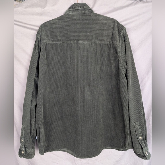 GAP men's XXL corduroy button down in hunter green - Picture 11 of 11